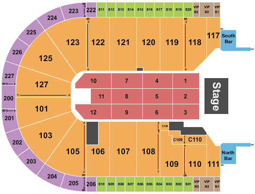 Acrisure Arena Duran Duran Seating Chart